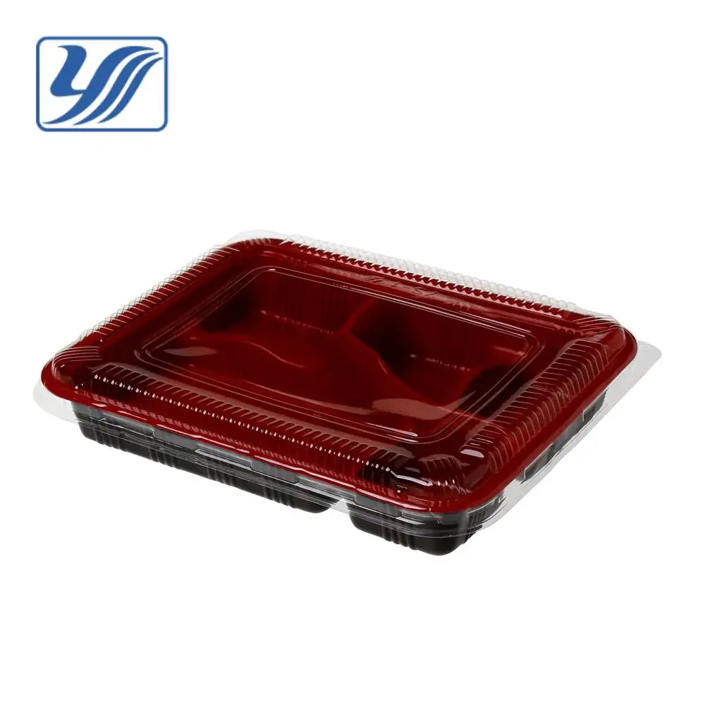 
Disposable microwave 4 compartment bento box 