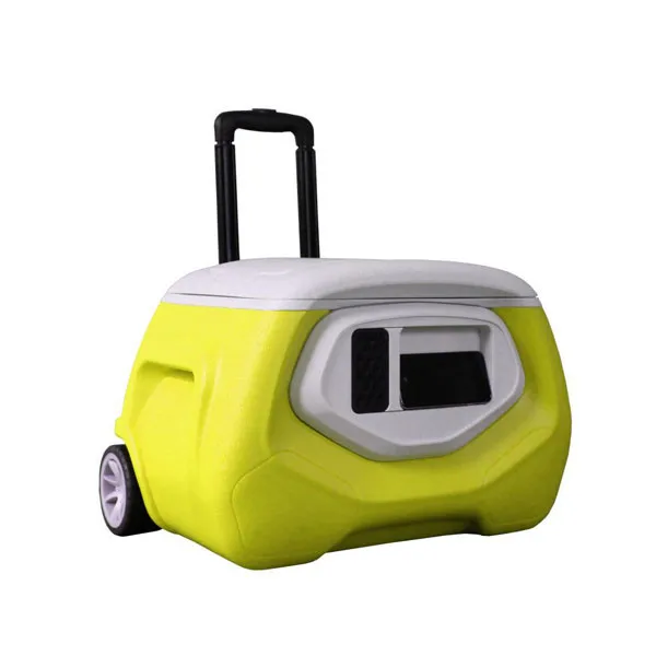wholesale12l portable cooler box insulated plastic car cooler