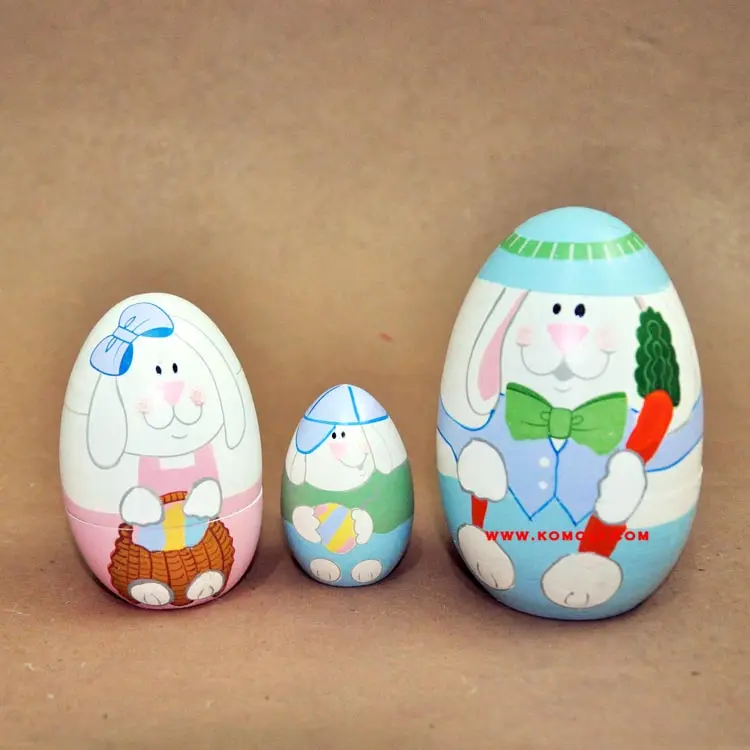 Hand Painted Masha Dolls Set Of 5 Russian Nesting Dolls For Home