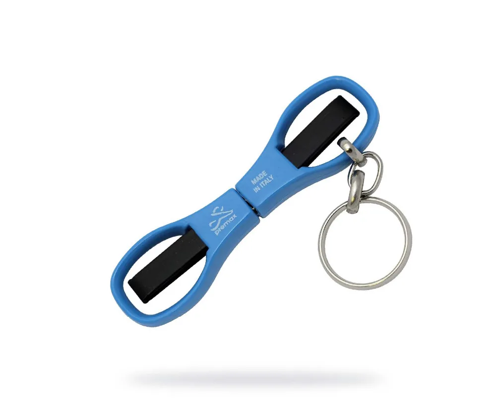 Made in Italy Best Quality Small Folding Scissors - Blue with Key Ring - 85457