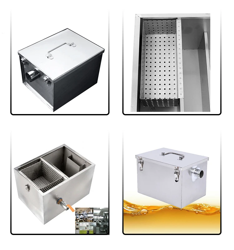 Stainless Steel Construction Grease Trap Interceptor With Internal