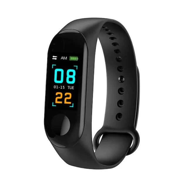 2019 cheapest watch color screen M3plus waterproof smart bracelet Alarm clock activity tracker watch