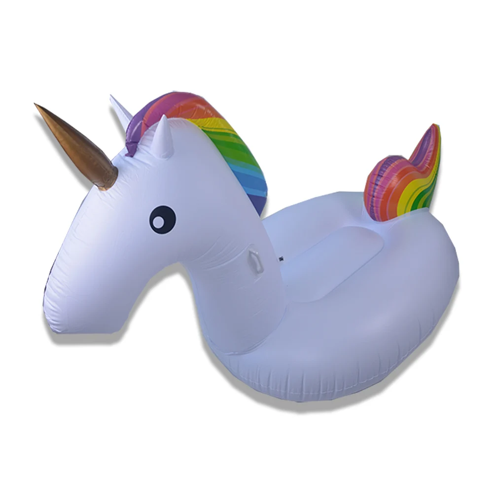 Inflatable Rainborn Unicorn Pool Float Floatie Ride On Summer Beach ...