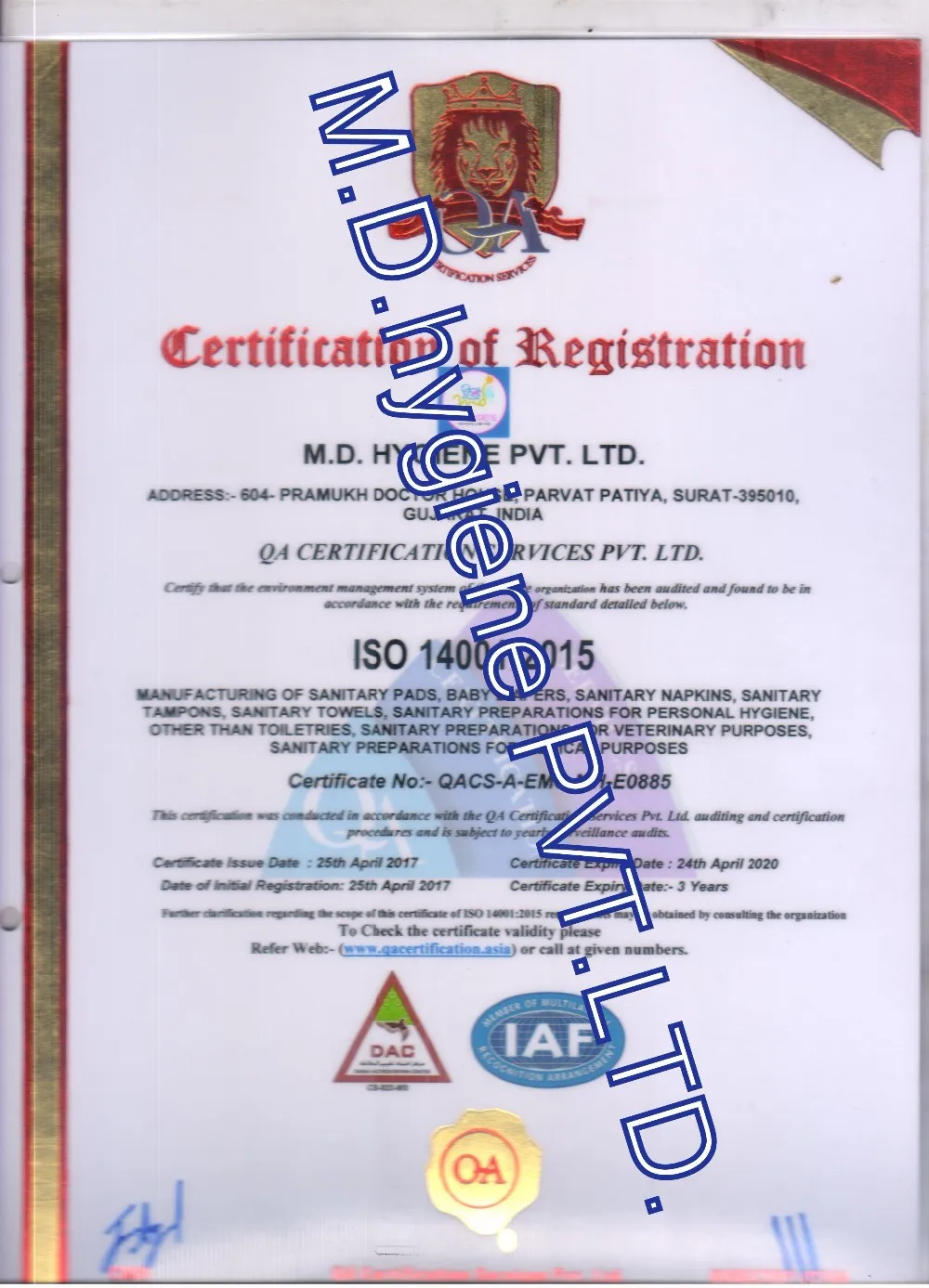 ISO 1 001