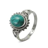 Turquoise gemstone silver rings wholesaler jewelry indian 925 sterling silver rings fine jewelry suppliers