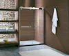 bath room shower with tempered glass railing