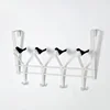 Superior quality 4 hooks bird design over door hanger holder