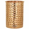 Wholesale supplier hammered drink ware copper water glass