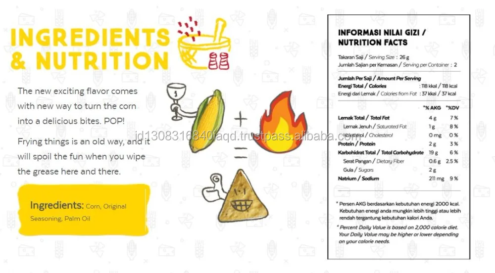 
Triangle Happy Pop Corn Chips Sensational Flavour 