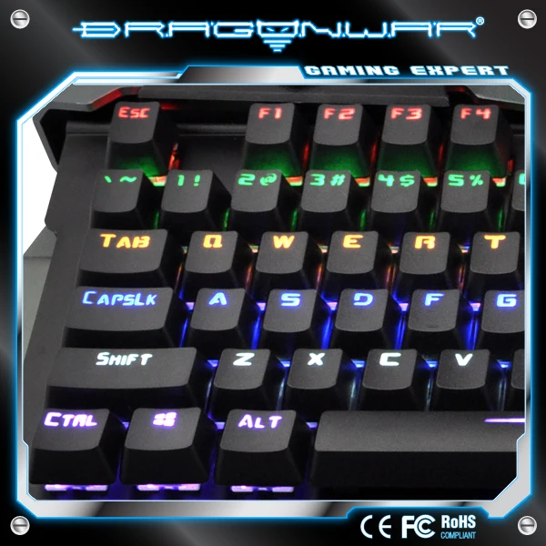 Colorful Led Effect Fast Speed Pad Optical Switch Game Keyboard For