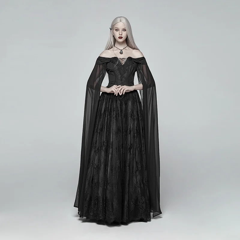 gothic black gown