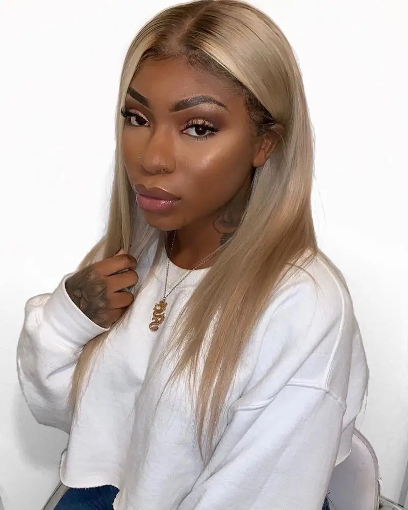 

Wholesale 1b/613 Blonde Human Hair Full Lace Wig brzilan body wave Virgin Remy Human Hair Wig