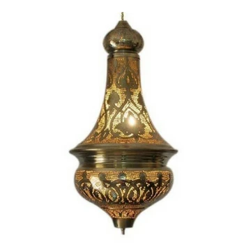 Moroccan brass lamp