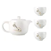 Negative Ion Tea Pot Cups Porcelain Decor Crystals Tea Tasting Set Ceramics with Teapot Porcelain