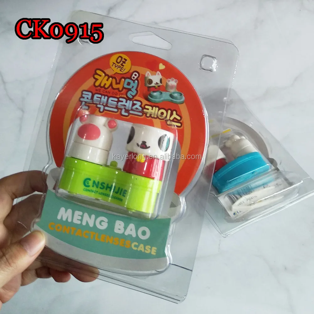 
contact lens case cute cat and paw lens cleaner machine CK0915 