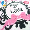 Custom butterfly and rose love sublimation printing for Eco-friendly Microfiber Towel
