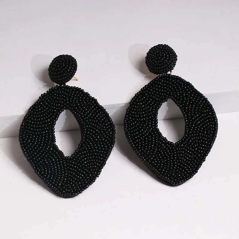 

2019 Fashion wholesale handmade beaded earrings water drop earrings