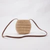 Vietnam Handmade water hyacinth small 19x8.5x16 straw woven bag straw cosmetic bag rattan straw bag