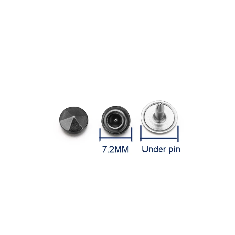 Wholesale gunmetal color denim metal pop rivets for clothes