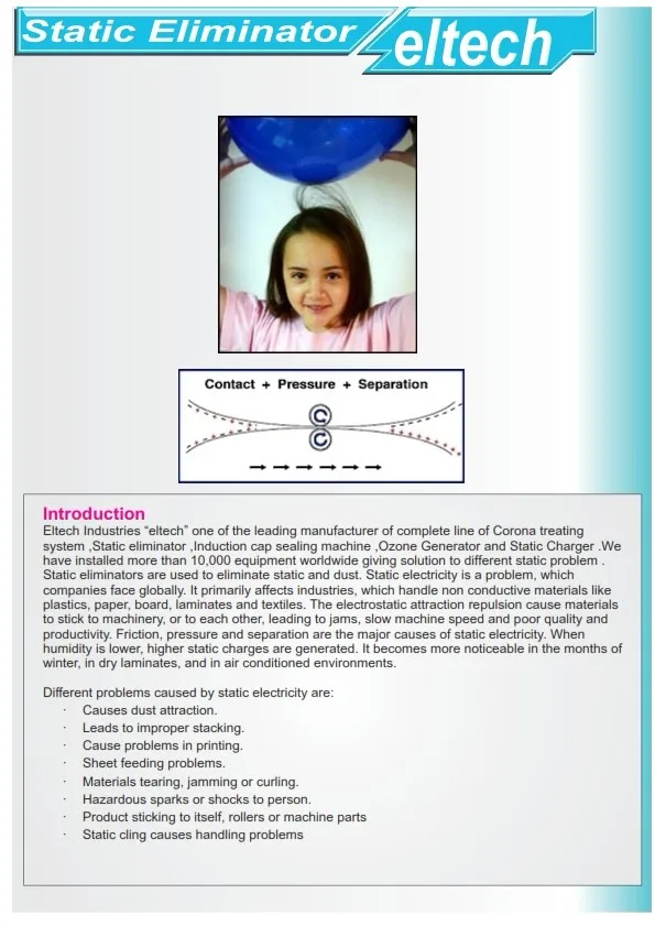 Circular Static Eliminator Circular Ionizing Bar Circular Anti