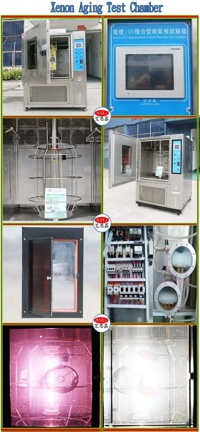 ASLi Brand Simulated Solar Radiation Environmental Test Chamber / Xenon Lamp Price / Sun Xenon Test Chambers