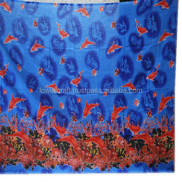 
SEA PRINTED SARONG/BEACHWEAR/ PAREOS 