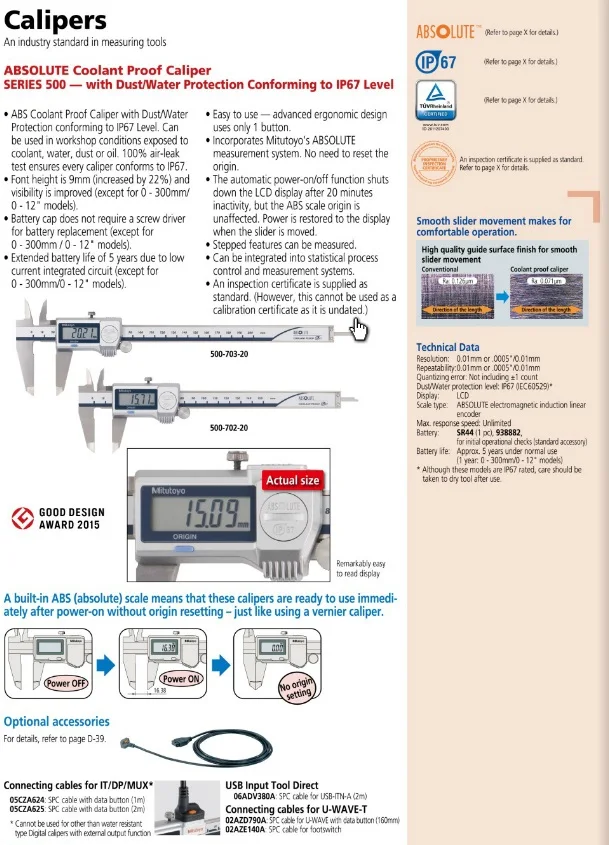 Mitutoyo Digital Vernier Caliper 400mm 200mm