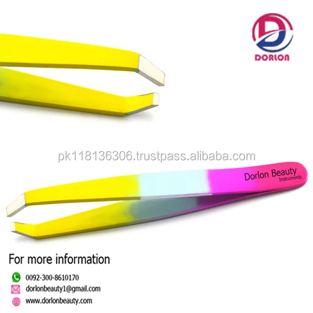 Precision Slanted Tweezers For Ingrown Hair And Brow Plucking