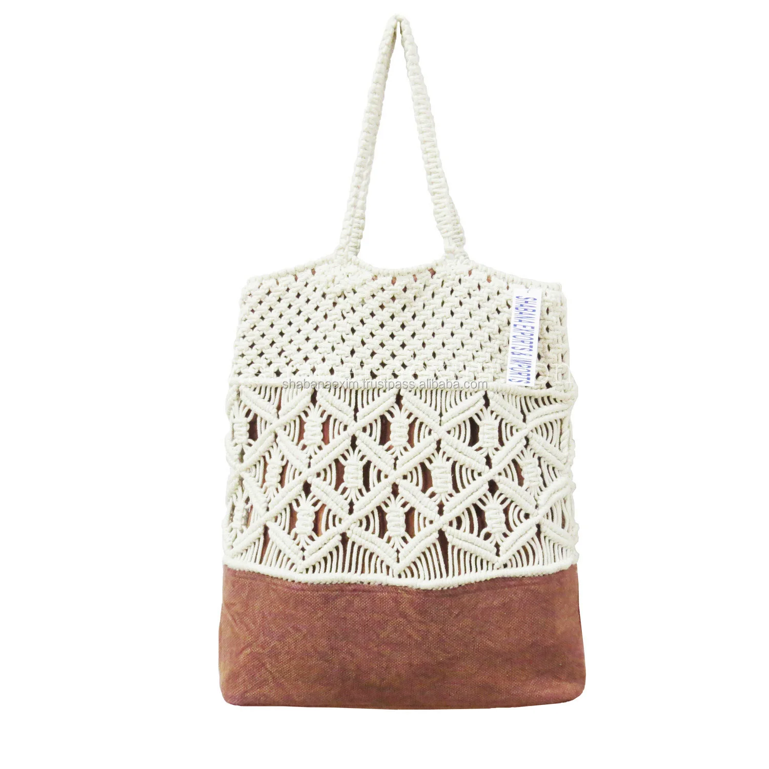 macrame shoulder bag