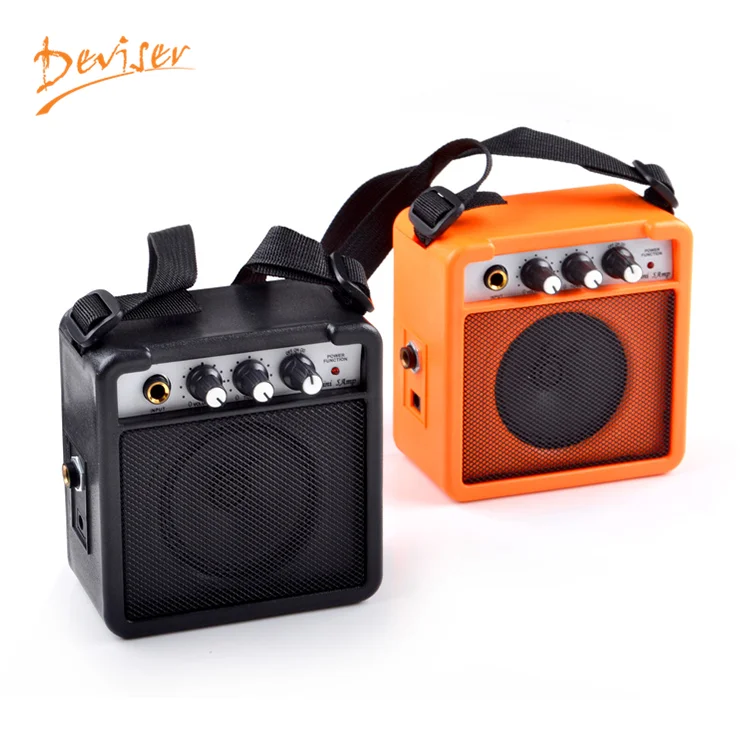 

guitar accessories 5W wholesale portable mini guitar amp, Yellow/black