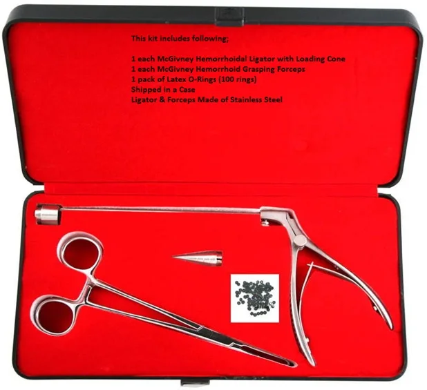 Hemorrhoid Ligator Kit With Forceps O Rings Mcgivney Ligator Set Buy