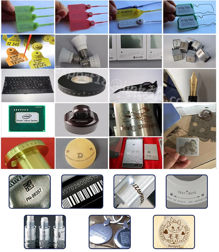 30W Portable Mini Laser Marking Machine with Raycus Fiber Source 100000 Hours Service Time