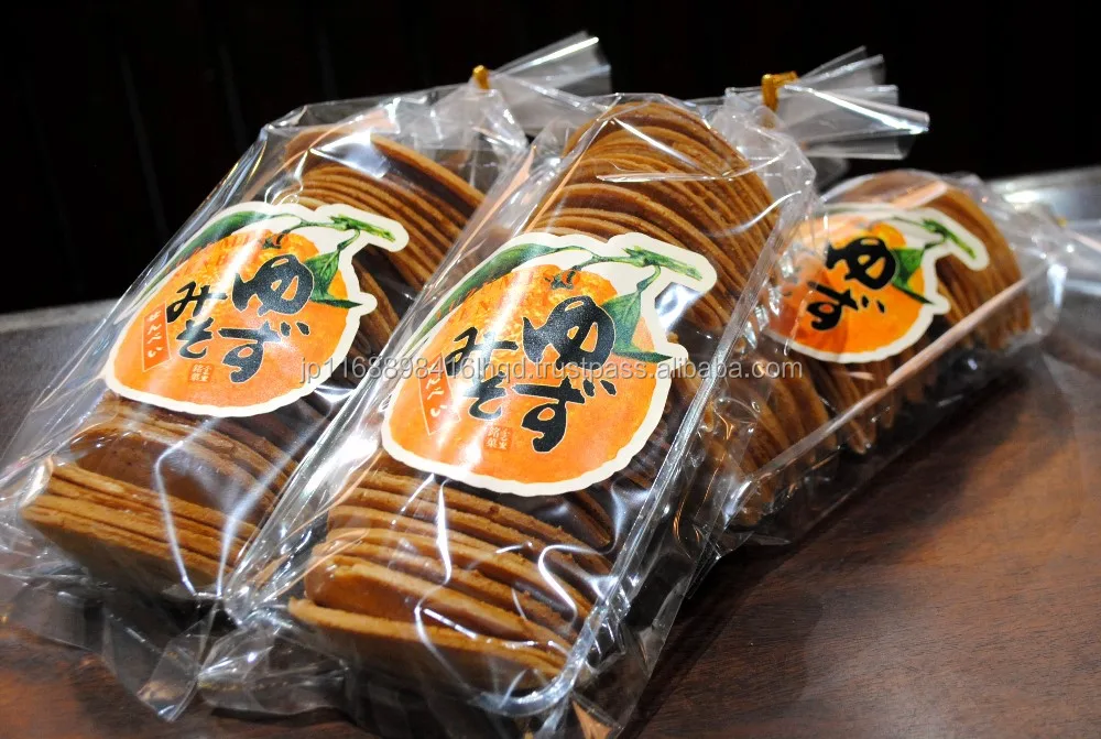 
Sweet rich cookie mould YUZU MISO SENBEI made in Japan for Christmas gift 