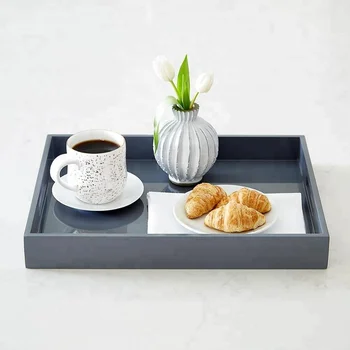 Black Rectangular Lacquer Bamboo Tray - Buy Tray,Placemat ...