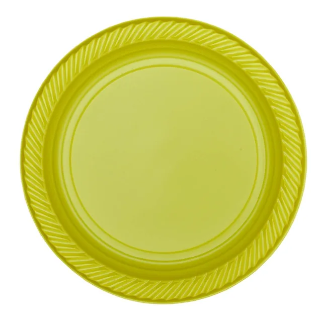 best price luxury colorful disposable plastic plates 170mm