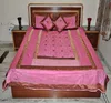 New Cotton Bed Sheet Cover let Pink Bedding Decor Bedroom Supplier Indian brocade silk bedspreads