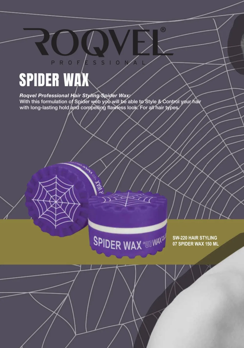 Roqvel Spider Wax - Buy Hair Fiber Wax,Hair Pomade,Hair Wax Product on