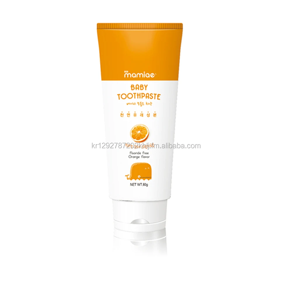 
2017 NEW korean made of natural ingredients home use baby orange Toothpaste 