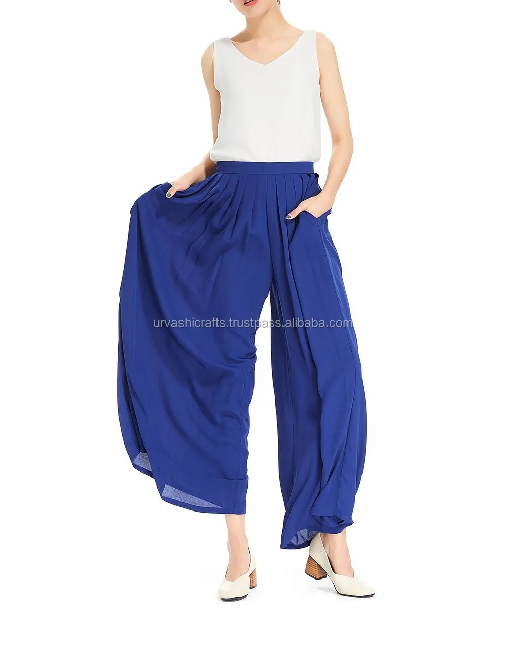 georgette palazzo pants