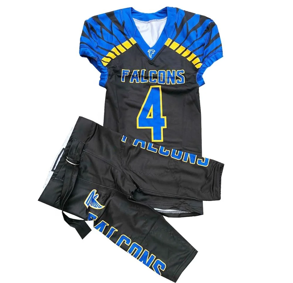 High quality 7 Padded Plain Blank custom color professional American football  uniform