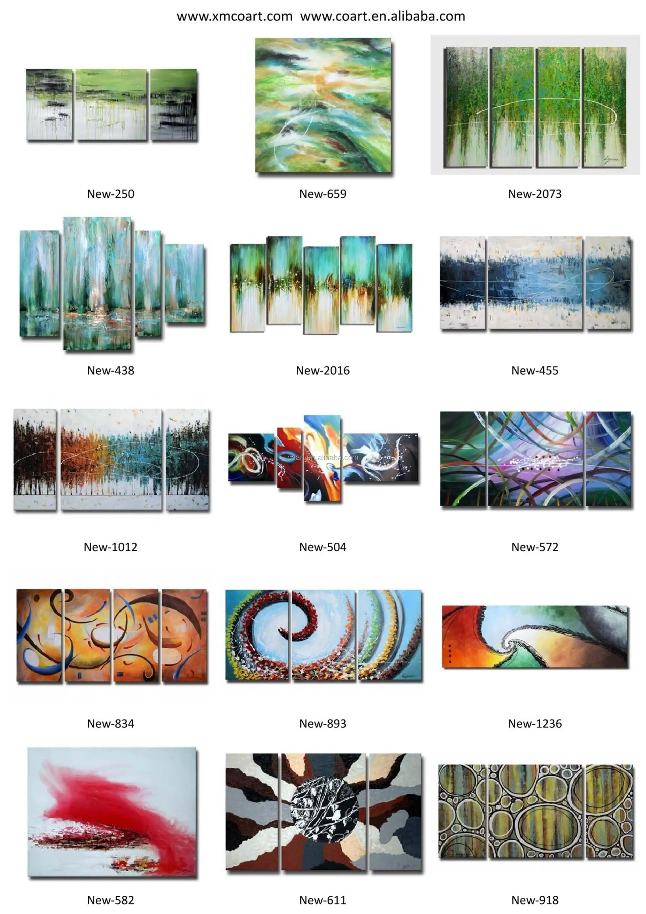 Modern Artwork Antique Astract Painting Wall Hanging Decorations