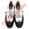 men executive thistle leather traditional ghillie brogue shoes fashion leather dress shoes