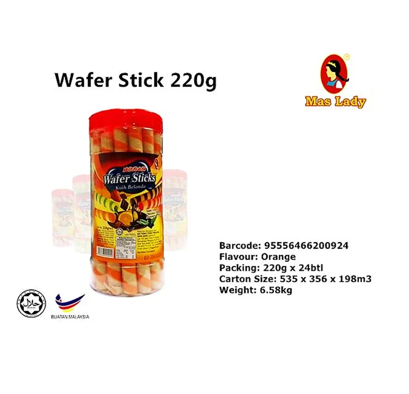 
200g Orange Flavour Wafer Stick 
