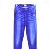 Faded Destroyed Indigo Wash Slim Fit Man's jeans
