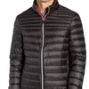 Black Tango Red French Style Packable Puffer Regular Fit Wind Resistant Jacket For Men