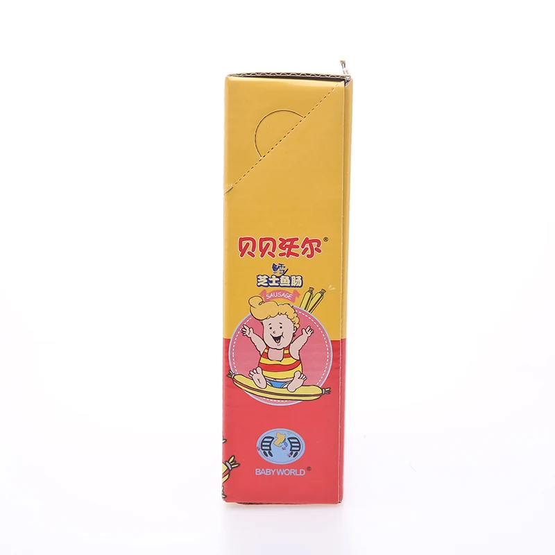 
Latest design promotional Korea making Babyworld Codfish Sausage 15g premium 