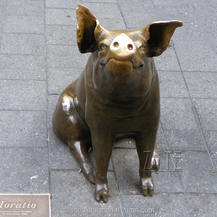 Outdoor Large Animal Sculpture Life Size Bronze Pig Statue Buy Pig