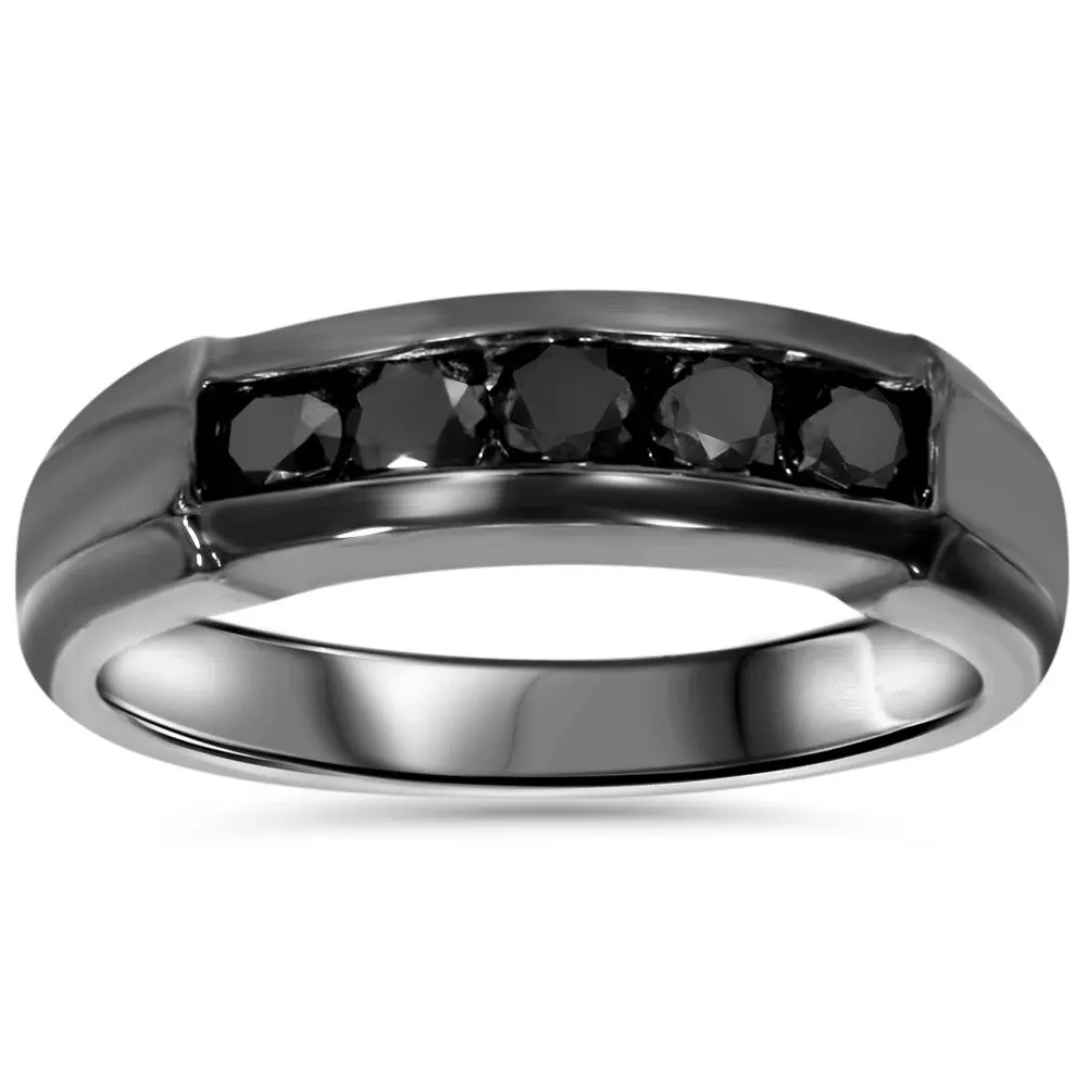 Помолвочные кольца с черным бриллиантом