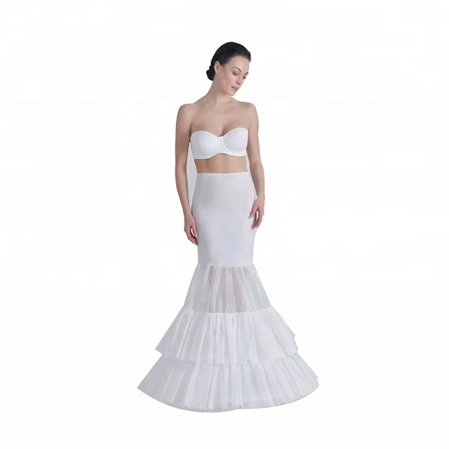 
White Underskirt for Mermaid Petticoat with High Quality Corsage 