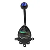 Black abalone shell body jewelry non-dangle navel piercings